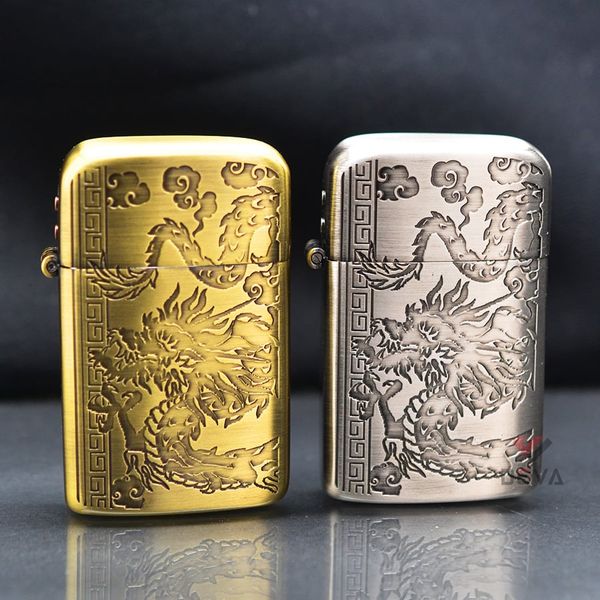 Bật Lửa Ronson Khắc Sâu Rồng Bay Lượn R10