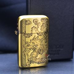 Bật Lửa Ronson Khắc Sâu Rồng Bay Lượn R10