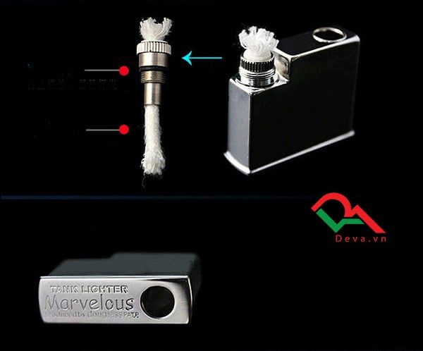 Bật lửa xăng đá Nhật  Marvelous B077