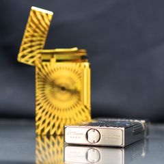 Dupont Xăng Đá 1 Lỗ Hoa Văn Ảo Giác 3D D39-DX