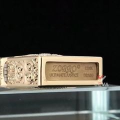 Bật lửa xăng đá Zorro bọc vỏ dày khắc nổi rồng thần Z-KJ1024
