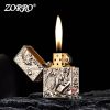 Bật lửa xăng đá Zorro bọc vỏ dày ốp hình Hổ gầm Z-KJ1018