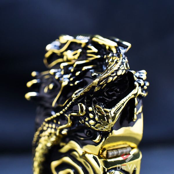 Bật lửa xăng đá Zorro bọc vỏ dày ốp tượng rồng chầu Z-KJ1009