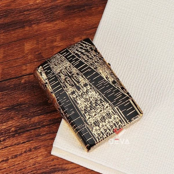 Bật lửa xăng đá Zorro chủ đề Tần Thủy Hoàng Đế mạ vàng Z2-1071