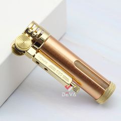 Bật lửa xăng đá chính hãng Zorro hình trụ kèm ô cửa trong suốt Z556