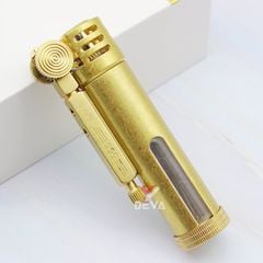 Bật lửa xăng đá chính hãng Zorro hình trụ kèm ô cửa trong suốt Z556