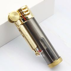 Bật lửa xăng đá chính hãng Zorro hình trụ kèm ô cửa trong suốt Z556