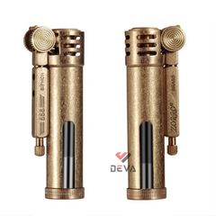 Bật lửa xăng đá chính hãng Zorro hình trụ kèm ô cửa trong suốt Z556