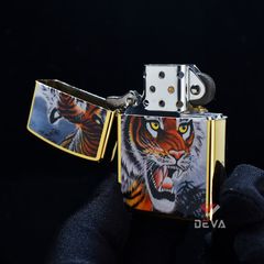 Bật lửa xăng đá Zorro in màu hình con hổ bản giới hạn Z91820