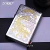 Bật lửa xăng Zorro hình rồng Á Đông mạ vàng bản giới hạn Z92113