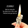Bật lửa xăng đá Zorro tròn nhỏ Z656
