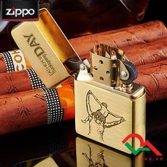 Bật lửa zippo cha con giới hạn khắc ăn mòn Father's day  Z129