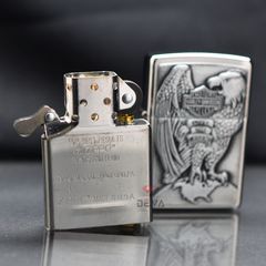 Zippo Ốp Emblem Đại Bàng & Logo Harley-Davidson Z75