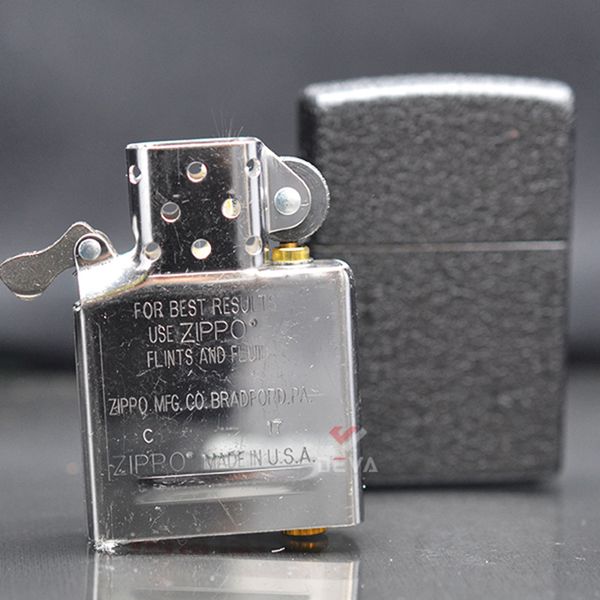 Bật lửa zippo chính hãng sơn mài đen Z01