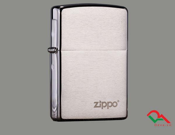 Zippo Reg Brush Fin Chrome Z14