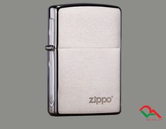 Zippo Reg Brush Fin Chrome Z14
