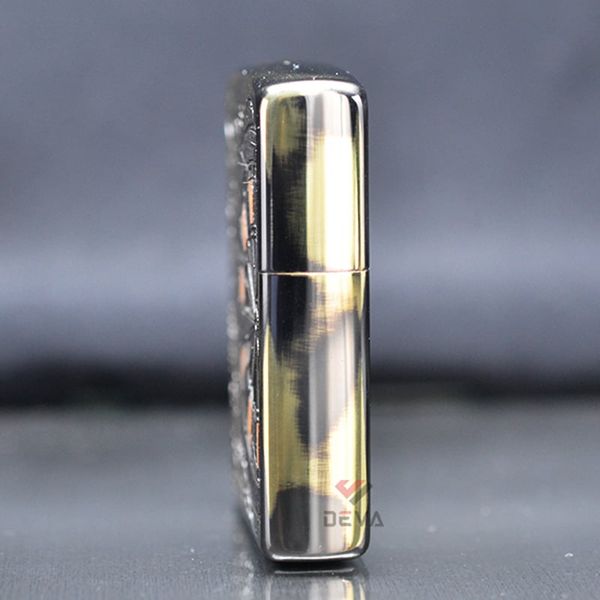 Bật lửa zippo hình bàn quay Roulette ốp gỗ Z25