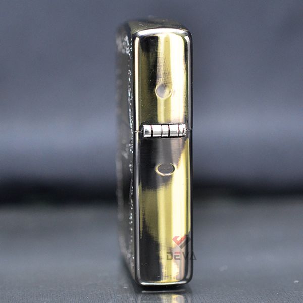 Bật lửa zippo hình bàn quay Roulette ốp gỗ Z25