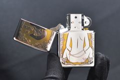 Zippo Khắc Hình Cô Gái Cao Bồi ZK120