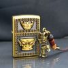 Set Zippo Chủ Đề Bảo Vật Cổ Đại Mặt Nạ Tam Tinh Đôi ZN108
