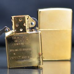 Bật lửa zippo mỹ đồng xước bụi Gold dust Z13