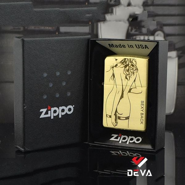 Bật lửa zippo Mỹ in hình cô gái Sexy-back ZN104