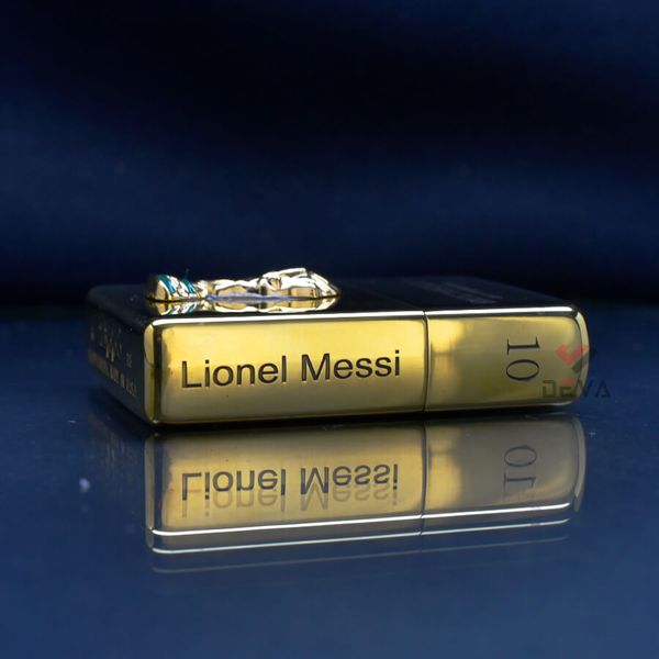 Zippo Ốp Cúp Thế Giới World Cup Rusia 2018 và Lionel Messi ZN122