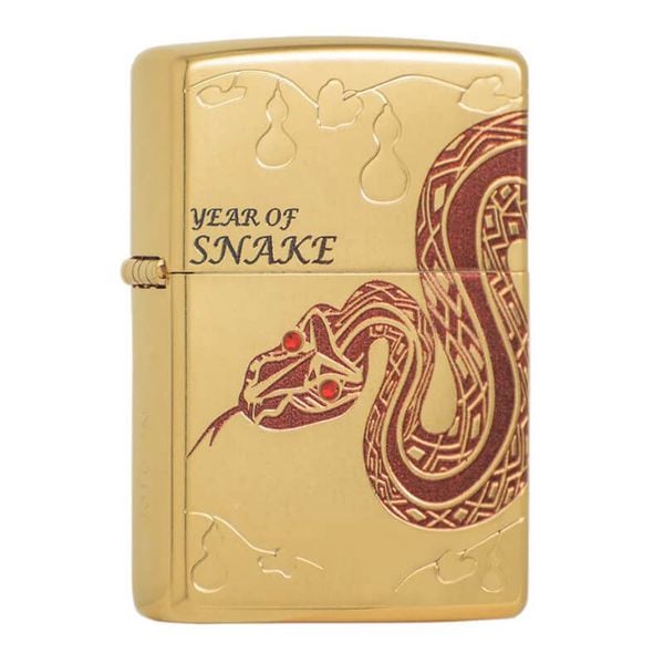 Zippo Year of the Snake 2025 Gold Plating Asia Limited Edition Z190