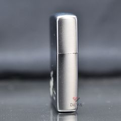 Bật lửa zippo Satin mỹ chính hãng cỏ 4 lá bạc Z61