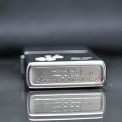Bật lửa zippo Satin mỹ chính hãng cỏ 4 lá bạc Z61