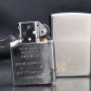 Bật lửa zippo Satin mỹ chính hãng cỏ 4 lá bạc Z61