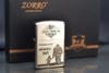 Bật lửa Zorro Đồng Trắng Copper Nickel Z902 - Cha con