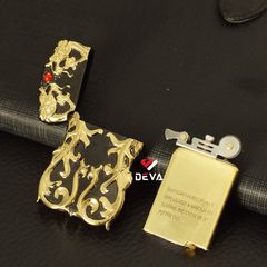 Bật lửa xăng độc lạ rồng nhả ngọc đỏ Zorro Z610