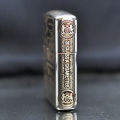 Zippo Bạc Khối Armor Khắc Marlboro BK09