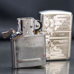 Zippo Bạc Khối Armor Khắc Marlboro BK09