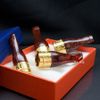 Set tẩu Cigar 4 size Lubinski gỗ cẩm mạ vàng TG12