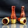 Set tẩu Cigar 4 size Lubinski gỗ cẩm mạ vàng TG12