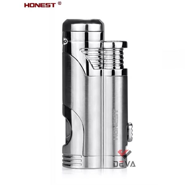 Bật lửa khò 2 tia Honest kèm đục Cigar BCZ 359