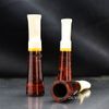 Tẩu Cigar mini thân gỗ cán sừng TS25