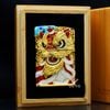 Zippo Bọc Lưới Mạ Vàng Đầu Lân Sư Rồng Cầu Tài Lộc ZN147