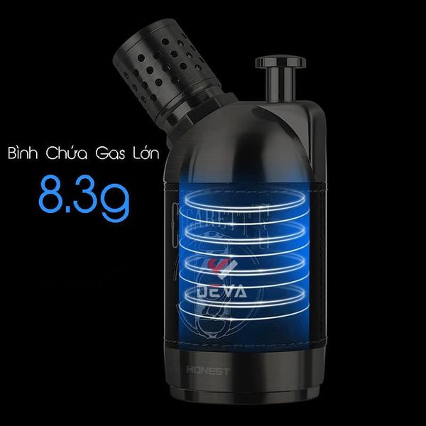 Bật lửa chính hãng Honest khò 4 tia bình chứa gas lớn kèm đục BCZ 842