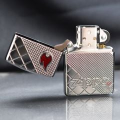 Zippo Armor Khắc Chìm Hoa Văn Khảm Gạch Tile Mosaic Z298