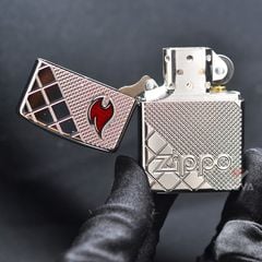 Zippo Armor Khắc Chìm Hoa Văn Khảm Gạch Tile Mosaic Z298