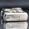 Zippo Bạc Khối Tái Bản 1937 Vintage Khắc Hình Ngựa BK13