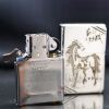 Zippo Bạc Khối Tái Bản 1937 Vintage Khắc Hình Ngựa BK13