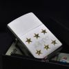 Zippo Mạ Satin Khắc Logo Hãng Kèm Ngôi Sao Mạ Vàng ZK20
