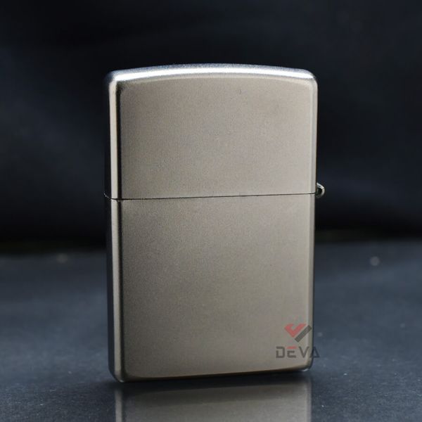 Zippo Mạ Satin Khắc Logo Hãng Kèm Ngôi Sao Mạ Vàng ZK20