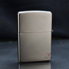 Zippo Mạ Satin Khắc Logo Hãng Kèm Ngôi Sao Mạ Vàng ZK20
