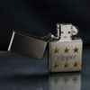 Zippo Mạ Satin Khắc Logo Hãng Kèm Ngôi Sao Mạ Vàng ZK20