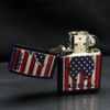 Zippo Sơn Ngọn Lửa Yêu Nước Patriotic Flame Design Z184